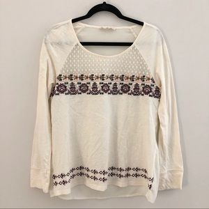 Altar’d State White Long Sleeve Blouse